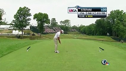 Golf : Shawn Stefani rentre un un trou en un