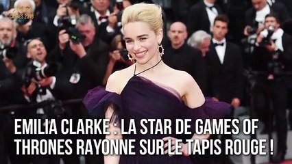 Emilia Clarke : La star de Games of Thrones rayonne sur le tapis rouge !