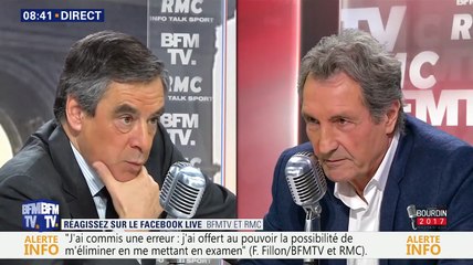 François Fillon avoue de ne pas pouvoir mettre de l'argent de côté chaque mois sur BFMTV