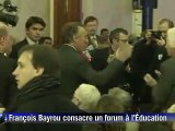 François Bayrou se pose en gardien des valeurs de l'école et des enseignants