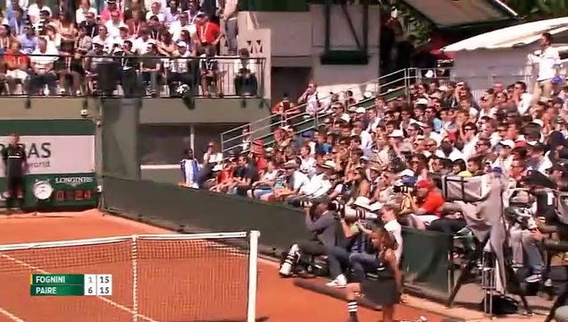 Roland-Garros 2015 : une bagarre dans les tribunes interrompt le match Paire-Fongnini