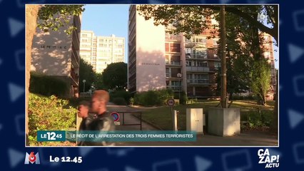 Les images de l'arrestation de l'une des trois femmes terroristes à Boussy-Saint-Antoine
