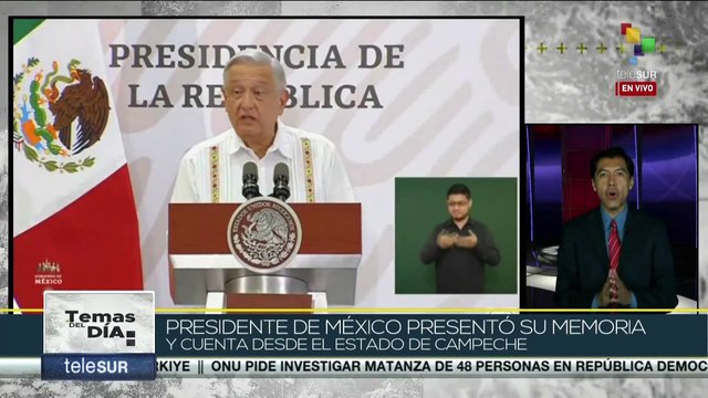 Temas del Día 01-09: Pdte. de México AMLO presentó su quinto informe de gobierno