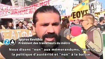 Grève générale : les Grecs disent 'non' à l'austérité