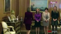 Exclu vidéo : Letizia d'Espagne : hôtesse chic et élégante au palais de la Zarzuela