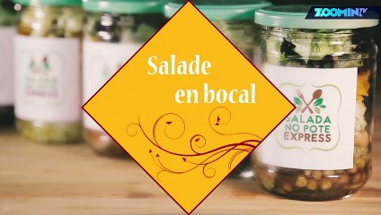 Salade en bocal : citrouille et chou-fleur