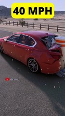 "Lexus vs Bollard at 40mph - Crash Test Showdown!"