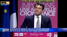 Le discours de Manuel Valls à Lille chahuté par les intermittents du spectacle