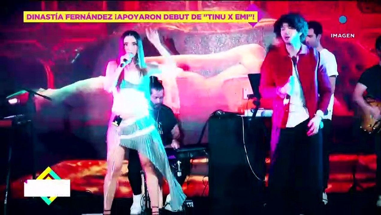 Doña Cuquita y Alejandro Fernández presentes en el debut musical de sus hijos Tinu X Emi