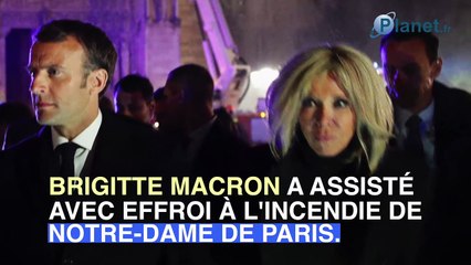 Brigitte Macron face au drame de Notre-Dame