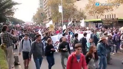 Chili : une manifestation étudiante tourne au vinaigre