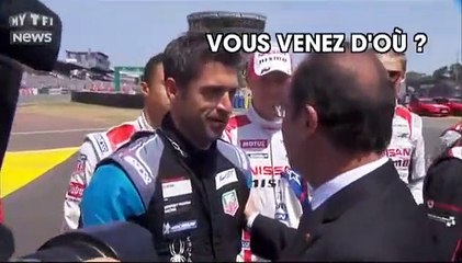 24H du Mans : François Hollande rencontre Patrick Dempsey... et ne le reconnaît pas !
