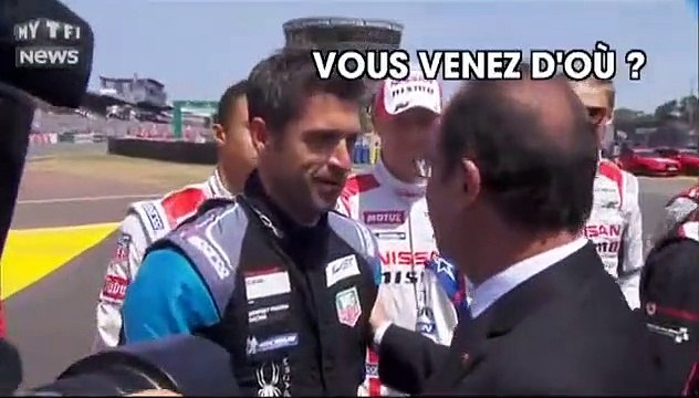 24H du Mans : François Hollande rencontre Patrick Dempsey... et ne le reconnaît pas !