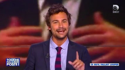 Patrick Bruel interviewé devant une scène érotique sur I>Télé