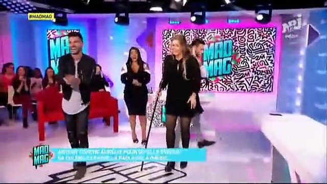 Le Mad Mag : Aymeric Bonnery et Aurélie Van Daelen : Séquence hot sur le plateau !