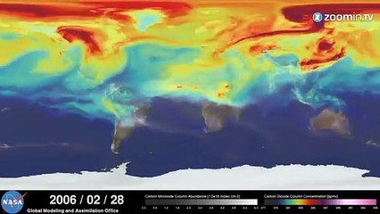 NASA: observez les déplacements du CO2 dans l'air