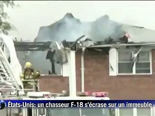 Etats-Unis: un F-18 s'écrase sur une zone résidentielle en Virginie neuf blessés légers