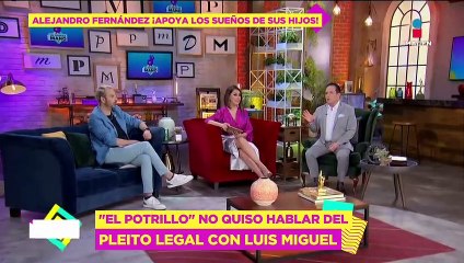 Alejandro Fernández HUYE al ser cuestionado sobre su pleito legal con Luis Miguel