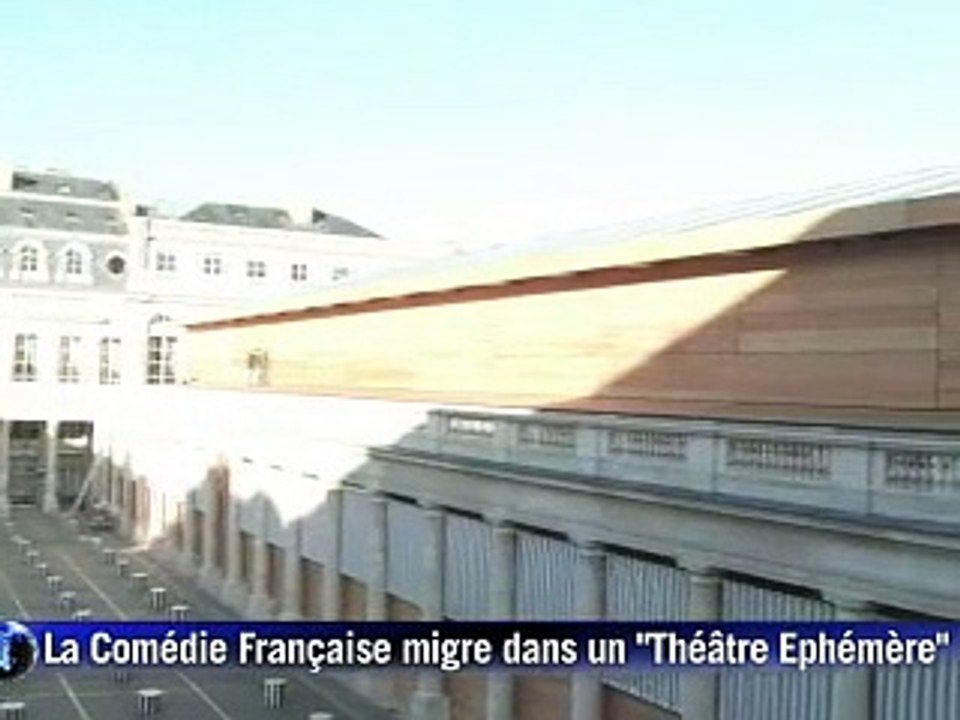La Comédie-Française, en travaux, migre dans un Théâtre Ephémère de bois