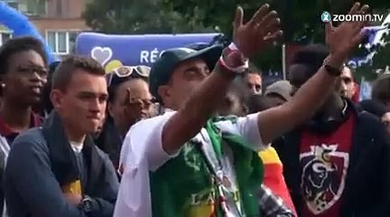 L'euphorie des supporters belges à Bruxelles