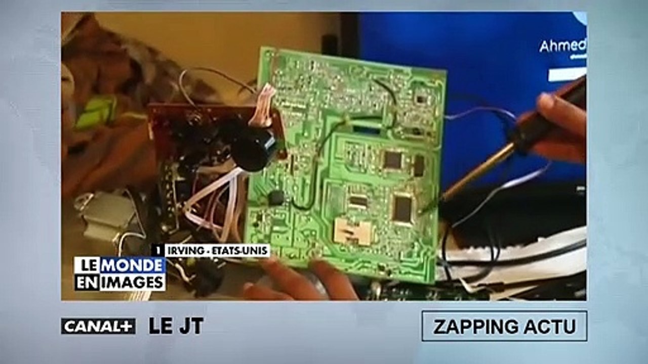 Un collégien américain se fait arrêter par la police... pour avoir amené un réveil artisanal en cours !