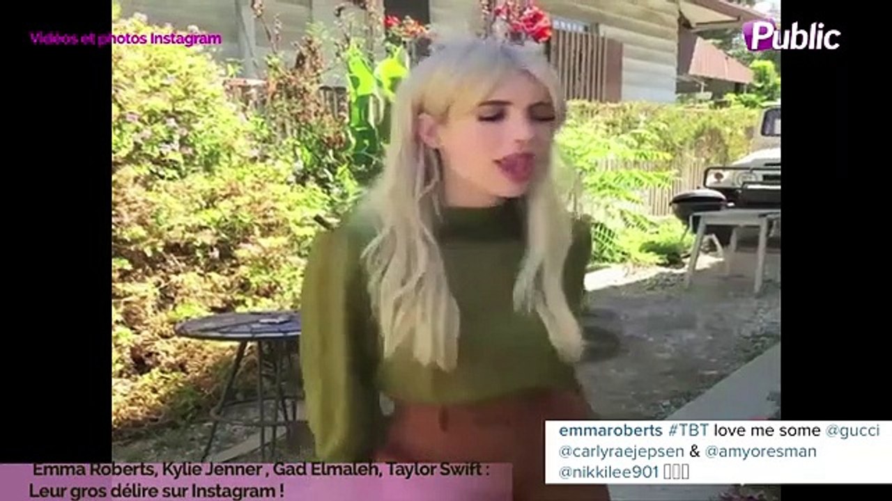 Exclu vidéo : Emma Roberts, Kylie Jenner , Taylor Swift, Gad Elmaleh : Leur gros délire sur Instagram !
