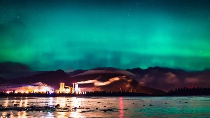 Des aurores boréales du Canada en accéléré