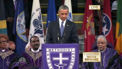 Barack Obama chante "Amazing Grace" en hommage aux victimes de Charleston