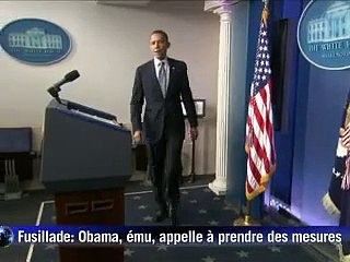 Fusillade: Obama, extrêmement ému, appelle à des "actions significatives"