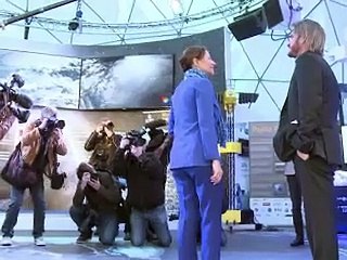 Sean Penn "optimiste" pour la COP 21, lors d'une rencontre avec Ségolène Royal