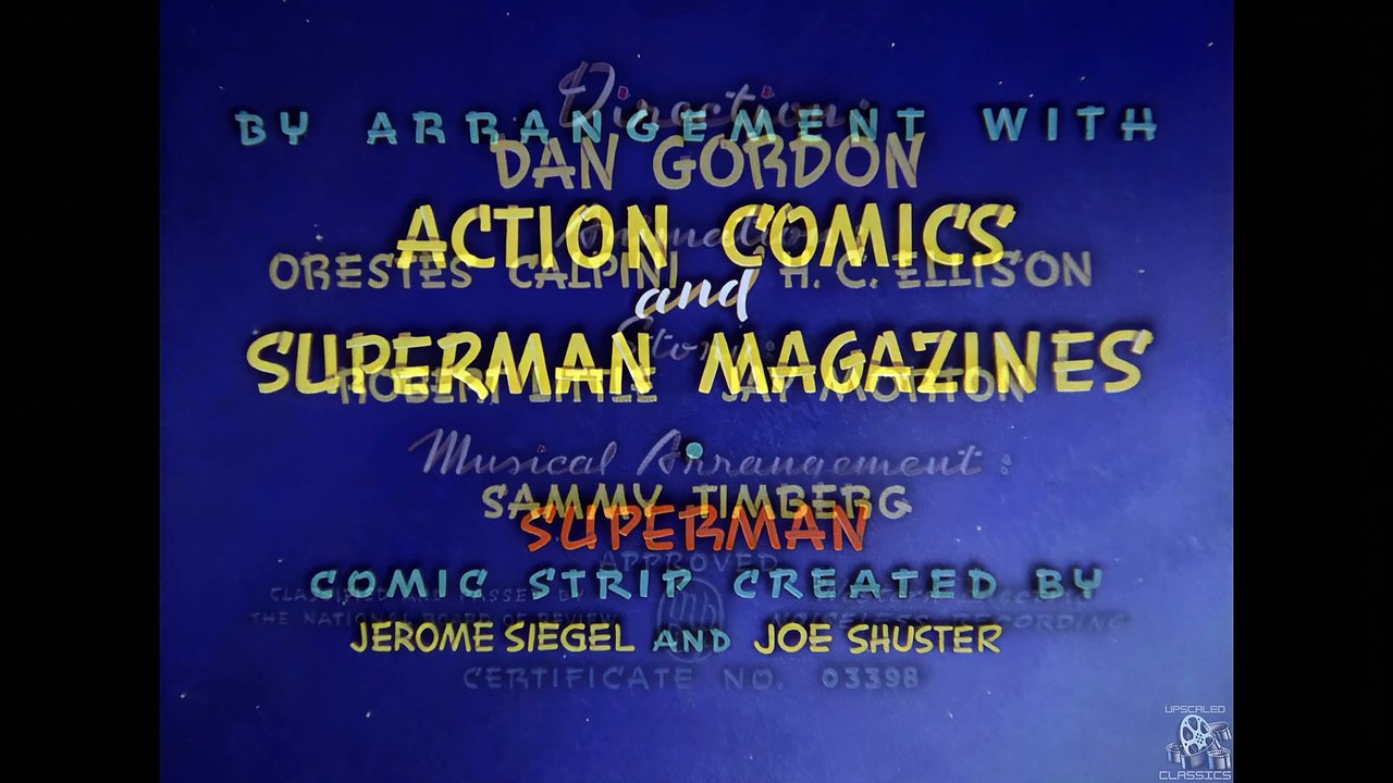 Max Fleischers Superman E15 Jungle Drums | 4k Upscale