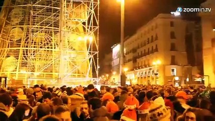 Madrid se trompe de jour pour fêter le Nouvel An !!