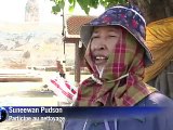 Les temples anciens d'Ayutthaya en danger après des semaines sous l'eau