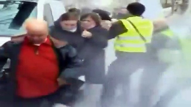 Manifestion anti-mariage gay et femen brutalisées