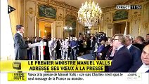 Une journaliste fait un malaise pendant les voeux de Manuel Valls à la presse en direct sur iTélé