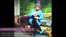 Exclu Vidéo : Kate Hudson : Sa tendre rencontre avec un bébé panda à Shanghai !