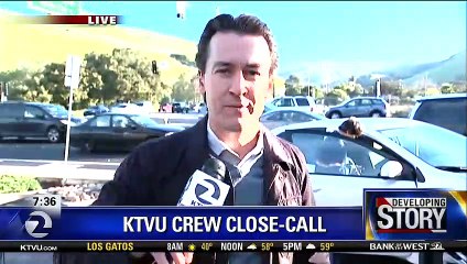 Ce journaliste a échappé à la mort en direct !