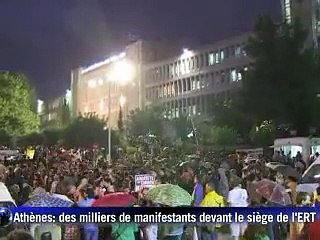 Grèce: quatrième journée de l'occupation de la télé publique après sa fermeture