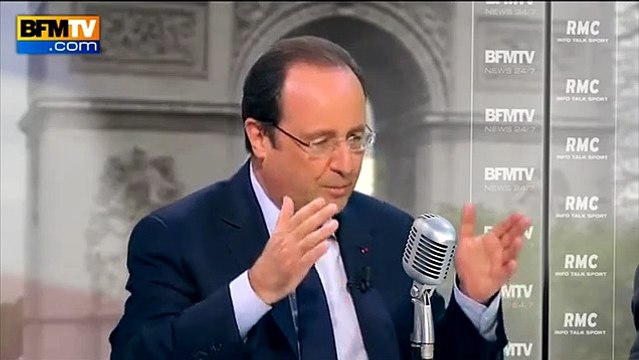 Interview de François Hollande par Jean-Jacques Bourdin : J'ai des regrets, j’aurais pu faire plus vite
