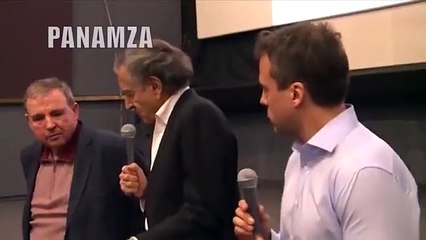 Vidéo : Bernard-Henri Lévy entarté en plein discours !