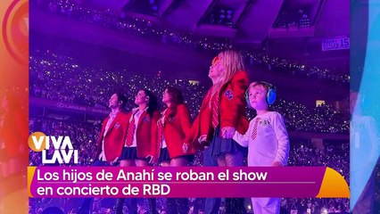 Los hijos de Anahí se roban el show en concierto de RBD