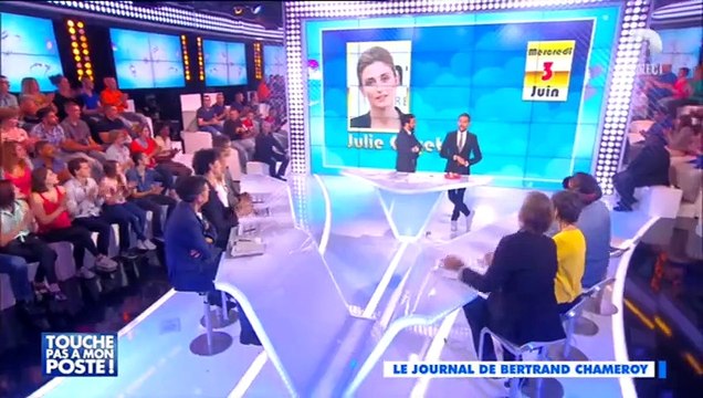 Quand l'équipe de Touche pas à mon poste veut offrir un gâteau d'anniversaire à Julie Gayet