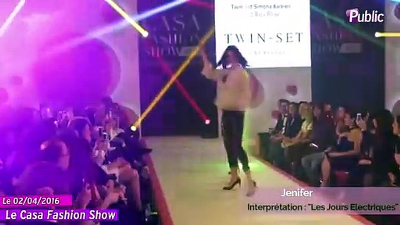 Exclu Vidéo : "Je Danse", "Les Jours Électriques"... Jenifer a tout donné au Casa Fashion Show !