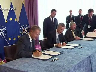 Otan: les 28 dirigeants affichent leur unité face à la Russie