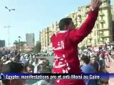 Egypte : 100 blessés dans des heurts entre partisans et opposants à Morsi