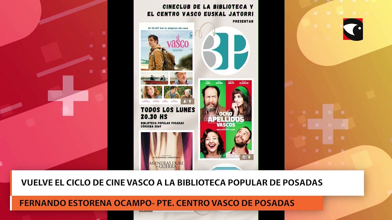 Vuelve el ciclo de cine vasco a la biblioteca popular de posadas ...