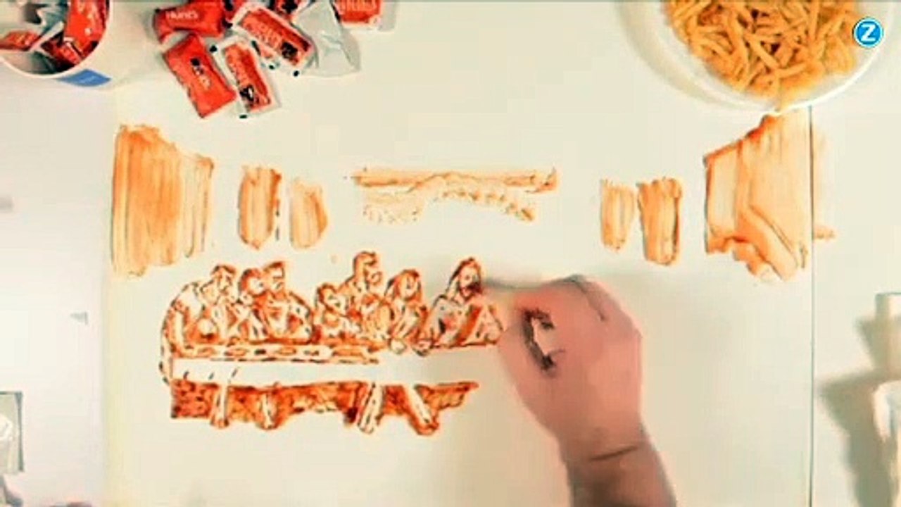 Cet artiste est le Leonard De Vinci du frites-ketchup !