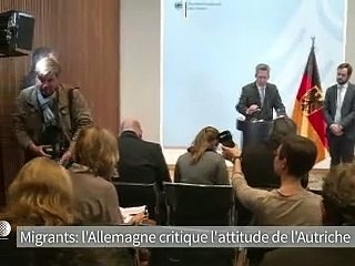 Berlin à l'Autriche: La crise migratoire ne peut pas être résolue par "des barrières ou des murs"