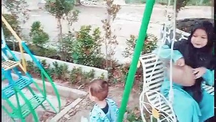 playing in an alaska park