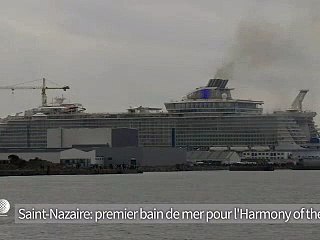 Premier bain de mer pour l'Harmony of the seas, le plus gros paquebot du monde
